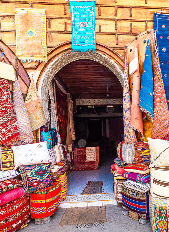 Moroccan shop in old medina in Morocco 