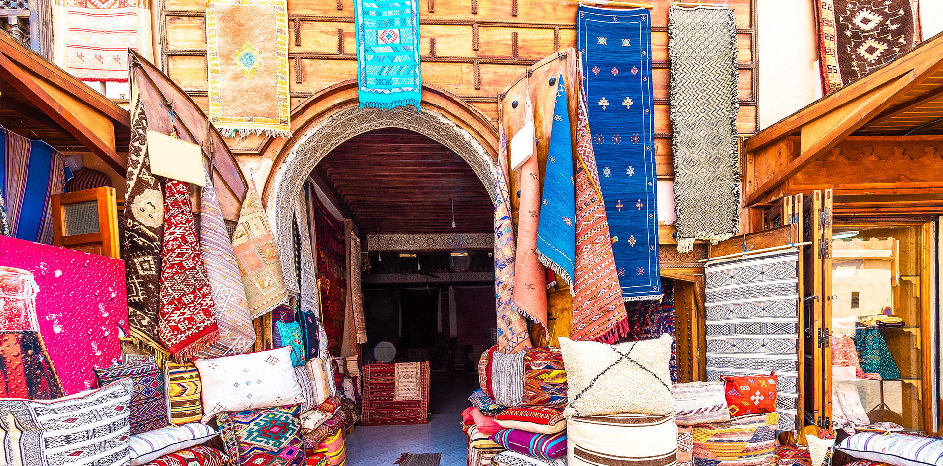Moroccan shop in old medina in Morocco 