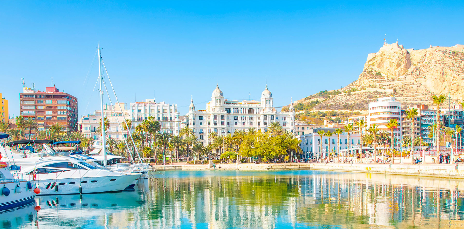 Panorama of Alicante skyline, Spain 