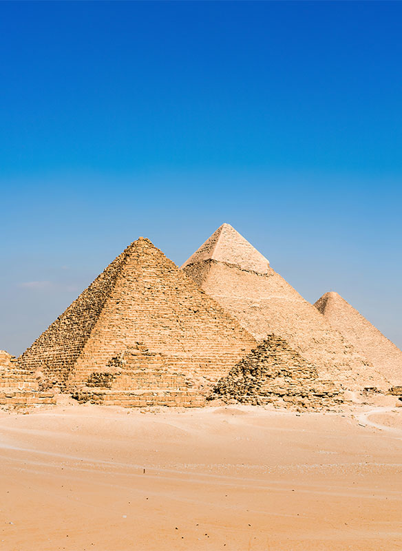 Pyramids in Giza, Cairo, Egypt