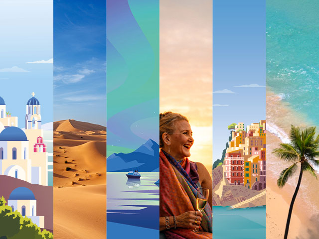 Montage of illustrations from the Autumn-Winter 2027 brochure