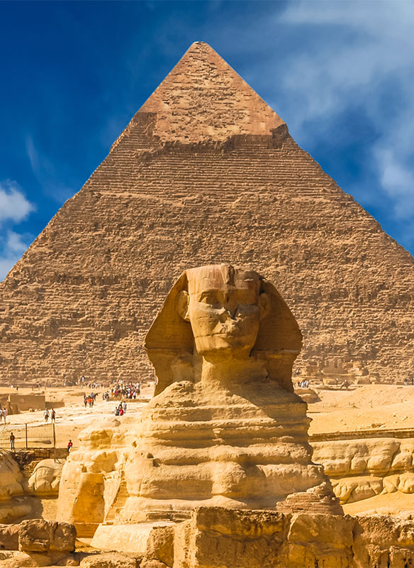 Egyptian sphinx. Cairo. Giza. Egypt.