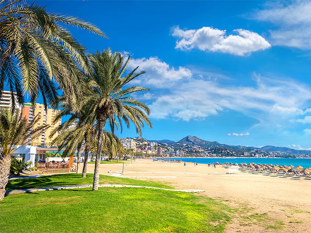 Malaga beach, Spain