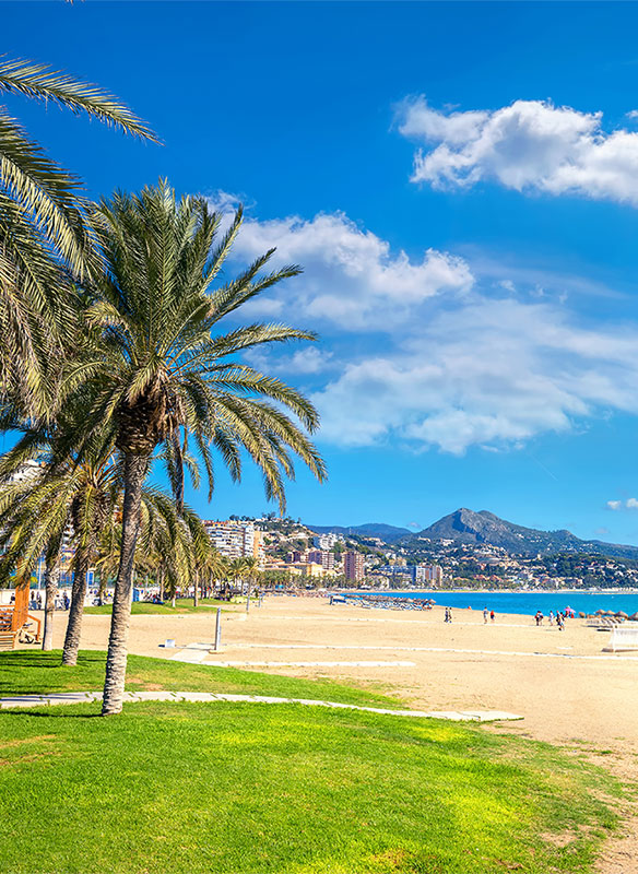 Malaga beach, Spain