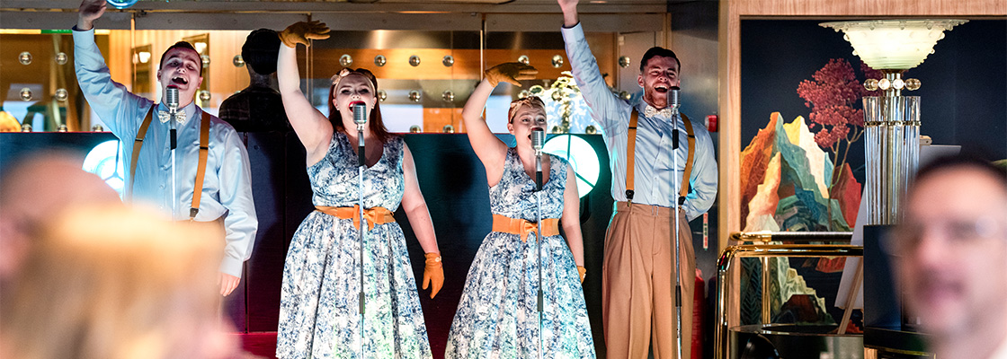 Entertainment at the Jubilee afternoon tea experience