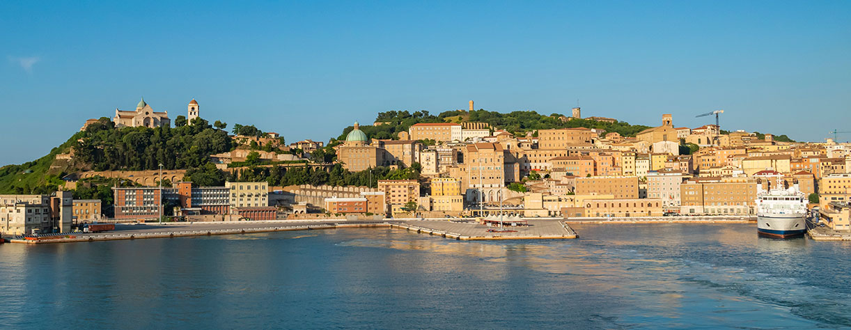 View of Ancona port, Italy