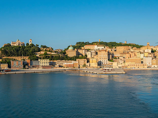 View of Ancona port, Italy