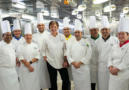 Zoe and chefs