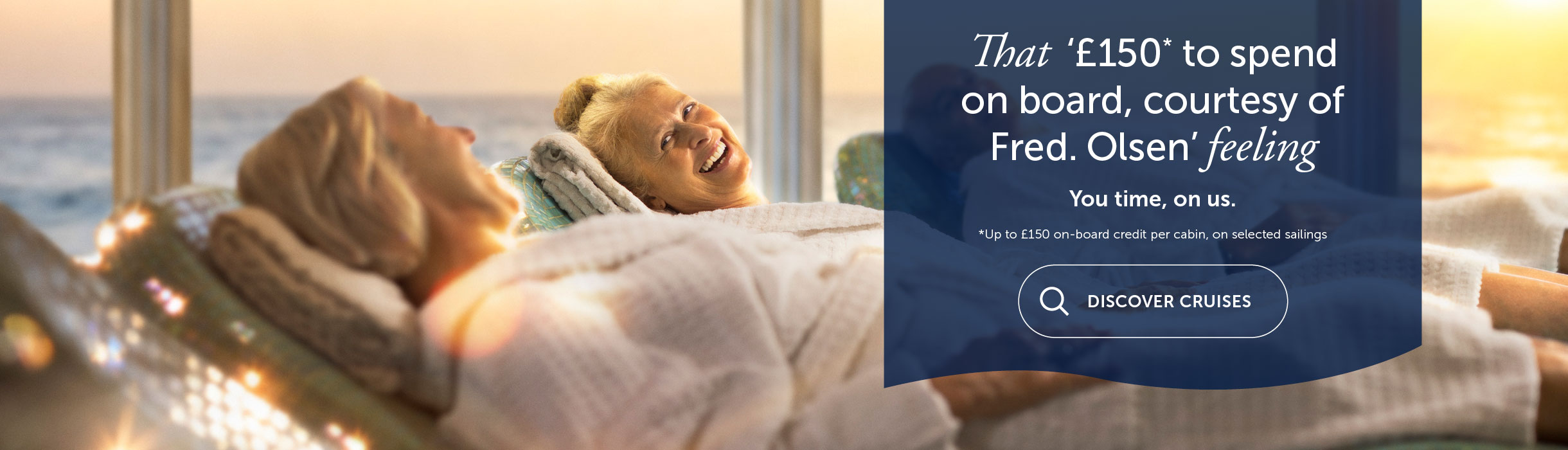 Guests enjoying the spa, £150 to spend on board offer