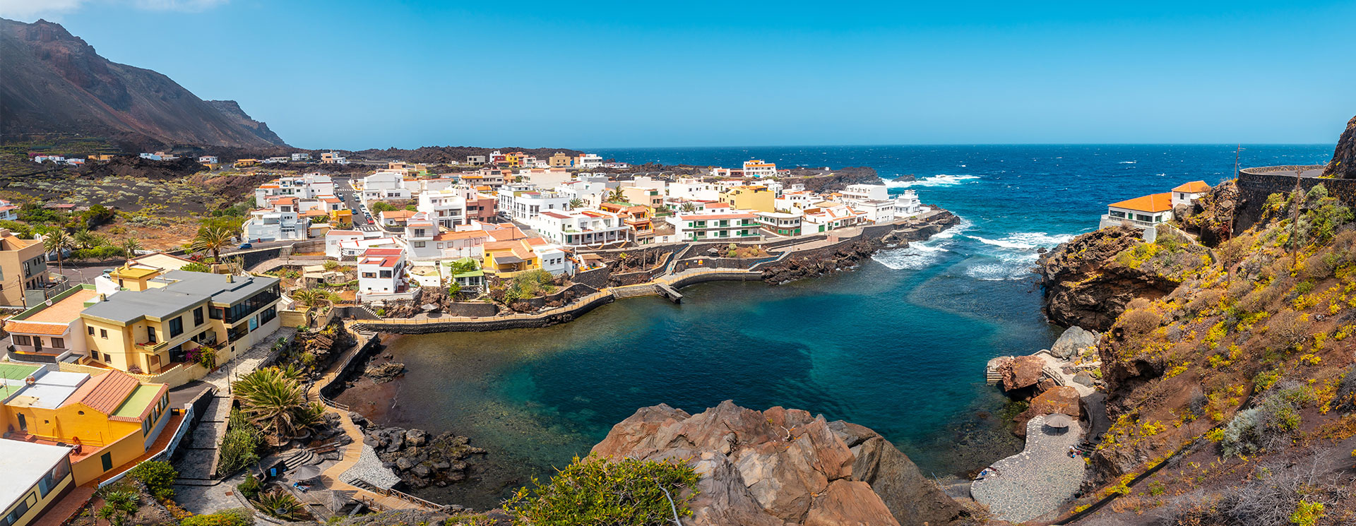 Village on the island of El Hierro, Canary Islands