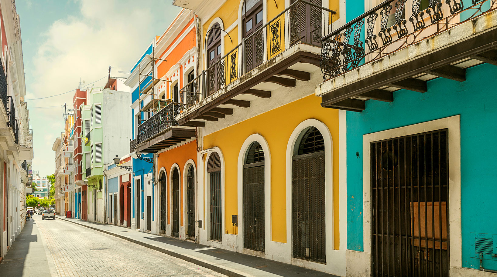 Colorful houses in old San Juan, Puerto Rico