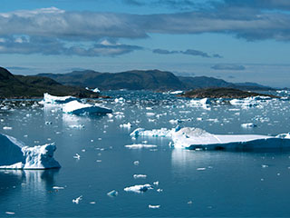 Icebergs in Antarctica