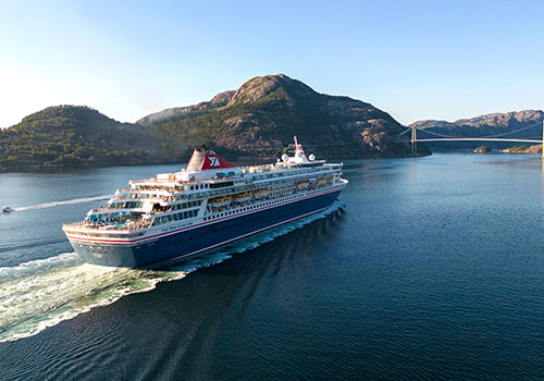 Balmoral cruising Lysefjord, Norway